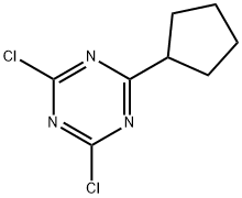 2,4-Dichloro-6-cyclopentyl-1,3,5-triazine Structure