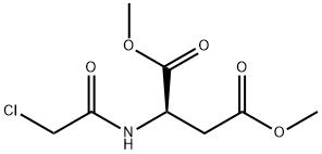 D-Aspartic acid, N-(2-chloroacetyl)-, 1,4-dimethyl ester 化学構造式