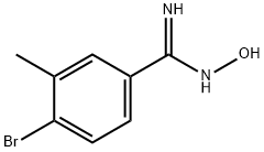 4-Bromo-N-hydroxy-3-methylbenzamidine Structure