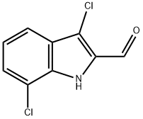 3,7-dichloro-1H-indole-2-carbaldehyde Structure
