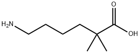 Hexanoic acid, 6-amino-2,2-dimethyl- Struktur