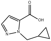 1-(cyclopropylmethyl)-1H-pyrazole-5-carboxylic acid Structure