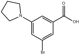 3-bromo-5-(pyrrolidin-1-yl)benzoic acid Structure