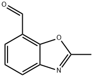 7-Benzoxazolecarboxaldehyde, 2-methyl-,1500924-89-9,结构式