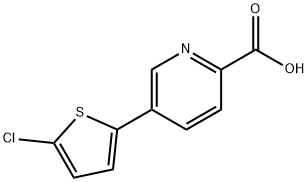 5-(5-chlorothiophen-2-yl)pyridine-2-carboxylic acid Struktur