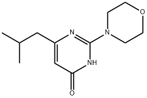 6-isobutyl-2-morpholinopyrimidin-4(3H)-one Struktur