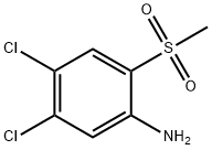 4,5-二氯-2-(甲磺酰基)苯胺 结构式