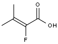 2-fluoro-3-methylbut-2-enoic acid Struktur