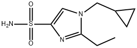 1-(cyclopropylmethyl)-2-ethyl-1H-imidazole-4-sulfonamide Structure