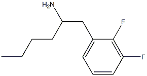 1-(2,3-DIFLUOROPHENYL)HEXAN-2-AMINE Structure