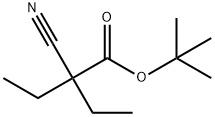 tert-butyl 2-cyano-2-ethylbutanoate 化学構造式