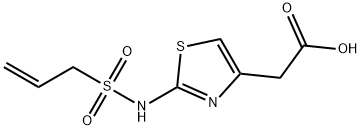 2-[2-(丙-2-烯-1-磺酰氨基)-1,3-噻唑-4-基]乙酸, 1506125-88-7, 结构式