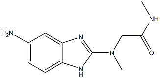 2-[(5-amino-1H-1,3-benzodiazol-2-yl)(methyl)amino]-N-methylacetamide Structure