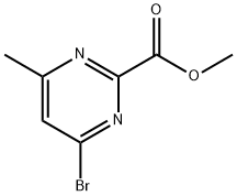 methyl 4-bromo-6-methylpyrimidine-2-carboxylate Struktur