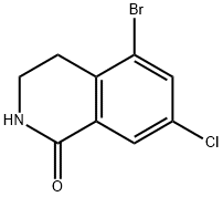 5-bromo-7-chloro-1,2,3,4-tetrahydroisoquinolin-1-one Structure
