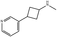 N-methyl-3-(pyridin-3-yl)cyclobutan-1-amine Structure