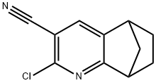 4-chloro-3-azatricyclo[6.2.1.0,2,7]undeca-2(7),3,5-triene-5-carbonitrile Struktur