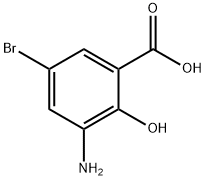 3-氨基-5-溴-2-羟基苯甲酸, 1511437-79-8, 结构式