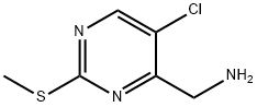 (5-chloro-2-methylsulfanylpyrimidin-4-yl)methanamine 结构式