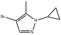 4-Bromo-5-methyl-1-cyclopropyl-1H-pyrazole Structure
