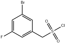 (3-bromo-5-fluorophenyl)methanesulfonyl chloride Struktur