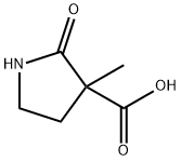3-methyl-2-oxopyrrolidine-3-carboxylic acid Struktur