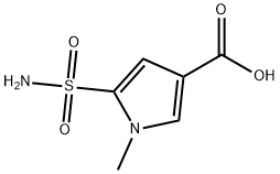 1-methyl-5-sulfamoyl-1H-pyrrole-3-carboxylic acid Structure