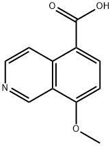 8-methoxyisoquinoline-5-carboxylic acid,1516652-25-7,结构式