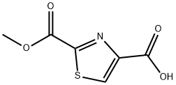 2-(甲氧羰基)噻唑-4-羧酸, 1516807-24-1, 结构式