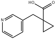 1-(ピリジン-3-イルメチル)シクロプロパンカルボン酸 化学構造式
