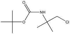 tert-butyl N-(1-chloro-2-methylpropan-2-yl)carbamate Struktur