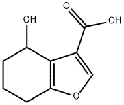 4-hydroxy-4,5,6,7-tetrahydro-1-benzofuran-3-carboxylic acid Structure