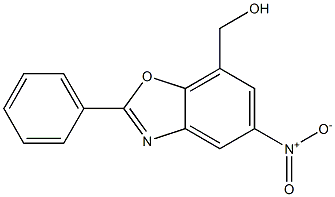 (5-nitro-2-phenylbenzo[d]oxazol-7-yl)methanol Struktur