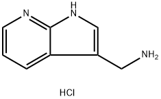 1H-ピロロ[2,3-B]ピリジン-3-イルメタンアミン二塩酸塩 化学構造式