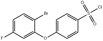 4-(2-bromo-5-fluorophenoxy)benzene-1-sulfonyl chloride Structure