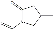 4-甲基-1-乙烯基-2-吡咯烷酮,15297-60-6,结构式