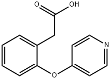 2-(2-(pyridin-4-yloxy)phenyl)acetic acid Struktur