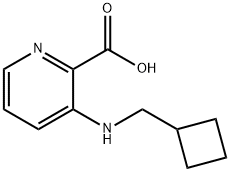 3-(cyclobutylmethylamino)pyridine-2-carboxylic acid Struktur