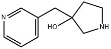 3-Pyrrolidinol, 3-(3-pyridinylmethyl)- 结构式