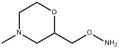 O-[(4-methylmorpholin-2-yl)methyl]hydroxylamine 化学構造式