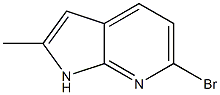 6-bromo-2-methyl-1H-pyrrolo[2,3-b]pyridine Struktur