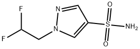 1-(2,2-二氟乙基)-1H-吡唑-4-磺酰胺,1540633-86-0,结构式