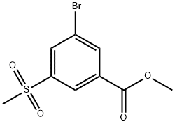 甲基 3-溴-5-甲磺酰苯酸盐 结构式