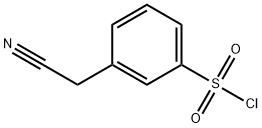3-(cyanomethyl)benzene-1-sulfonyl chloride 化学構造式