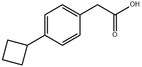 2-(4-cyclobutylphenyl)acetic acid 化学構造式