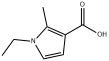 1-ethyl-2-methyl-1H-pyrrole-3-carboxylic acid Struktur