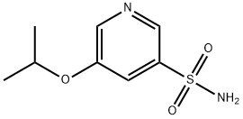 5-(propan-2-yloxy)pyridine-3-sulfonamide 化学構造式