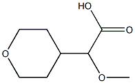 2-methoxy-2-(tetrahydro-2H-pyran-4-yl)acetic acid Struktur