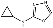 N-cyclopropyl-1,3,4-oxadiazol-2-amine 结构式