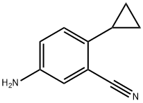 5-amino-2-cyclopropylbenzonitrile 结构式